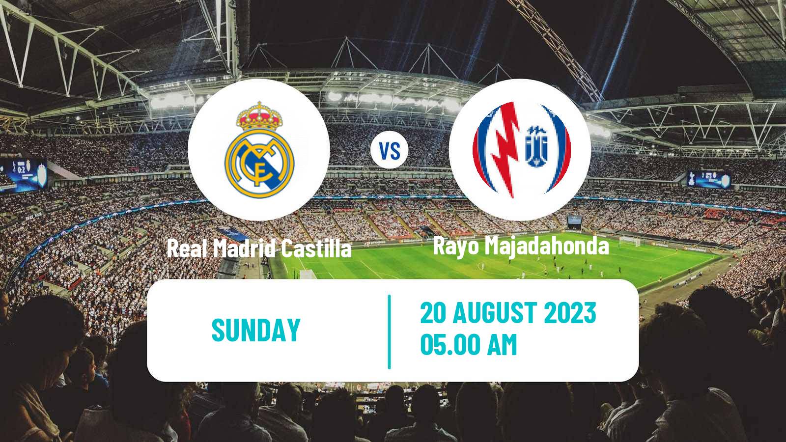 Soccer Club Friendly Real Madrid Castilla - Rayo Majadahonda