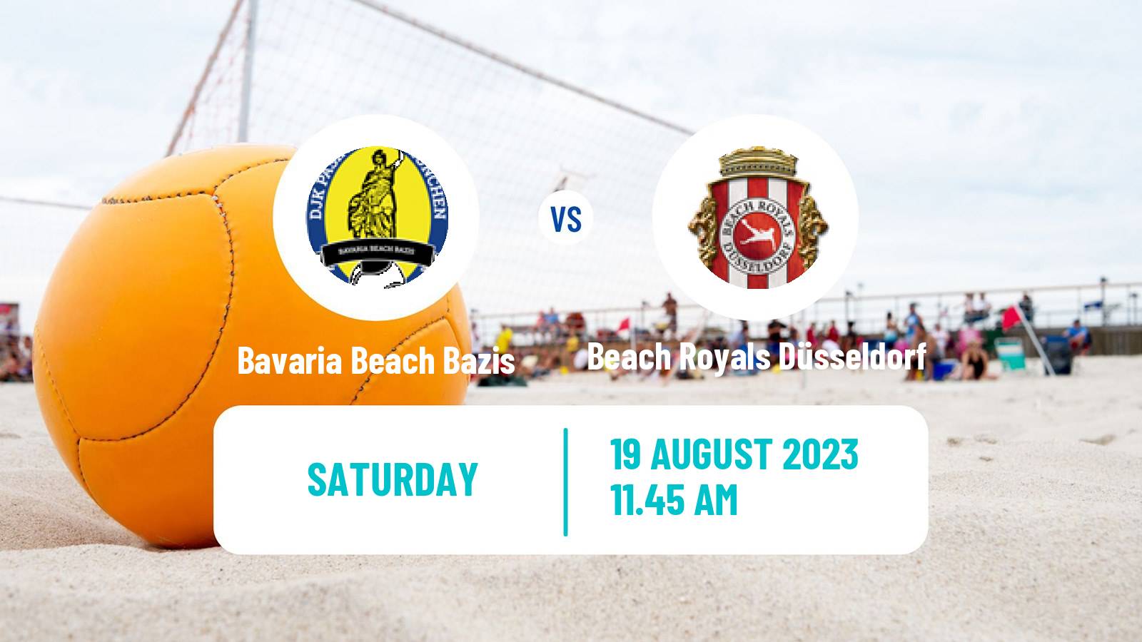 Beach soccer German League Bavaria Beach Bazis - Beach Royals Düsseldorf