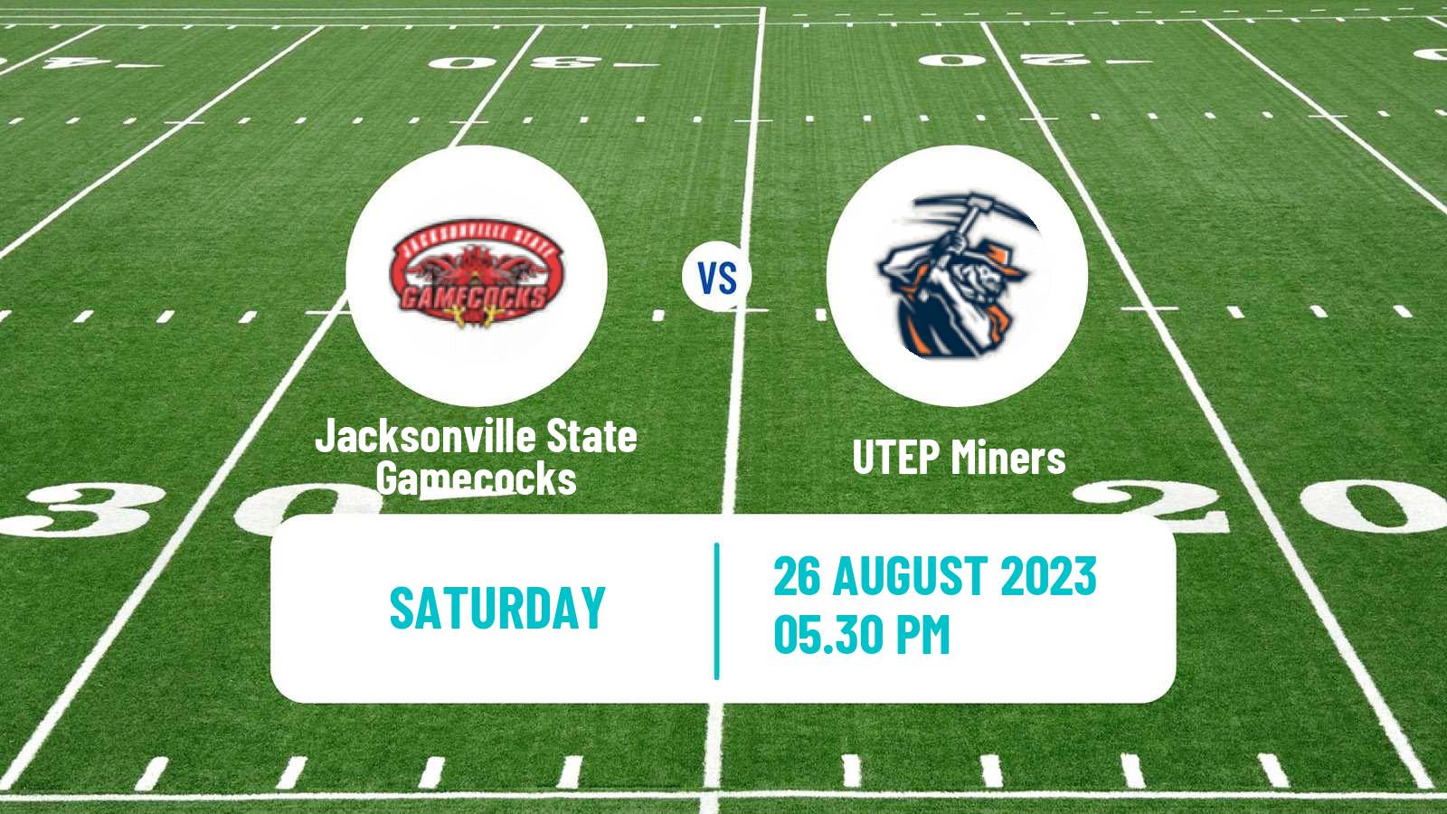 American football NCAA College Football Jacksonville State Gamecocks - UTEP Miners