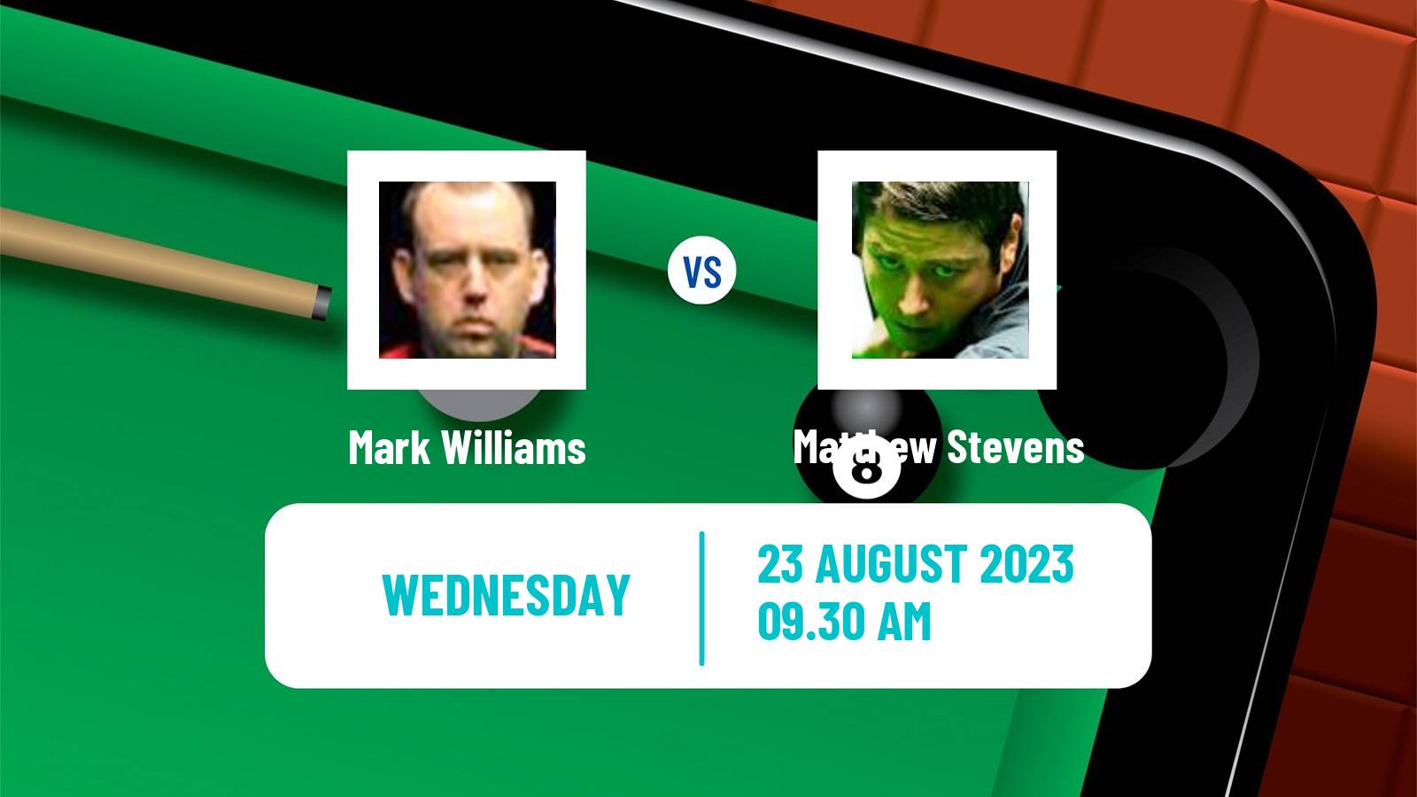 Snooker European Masters Mark Williams - Matthew Stevens