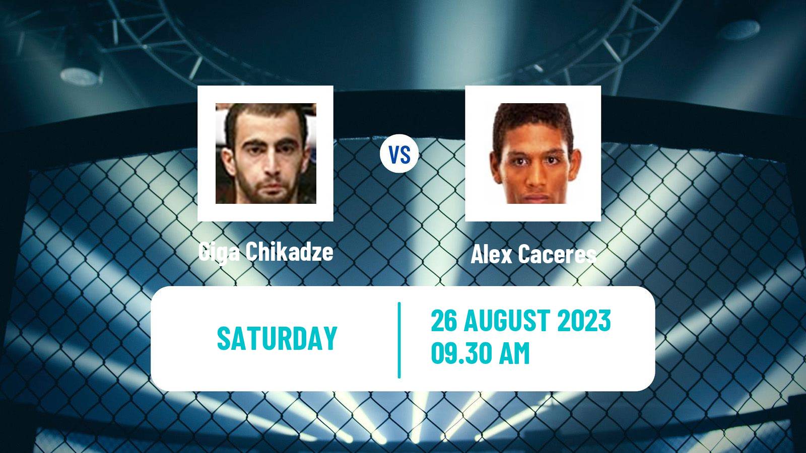 MMA Featherweight UFC Men Giga Chikadze - Alex Caceres