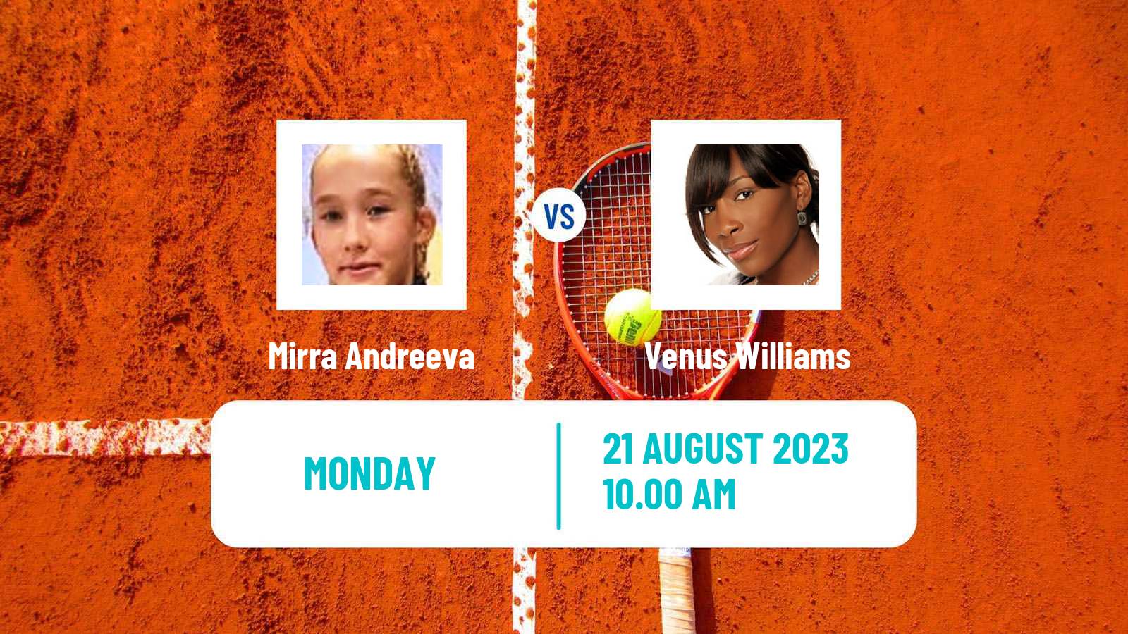 Tennis WTA Cleveland Mirra Andreeva - Venus Williams