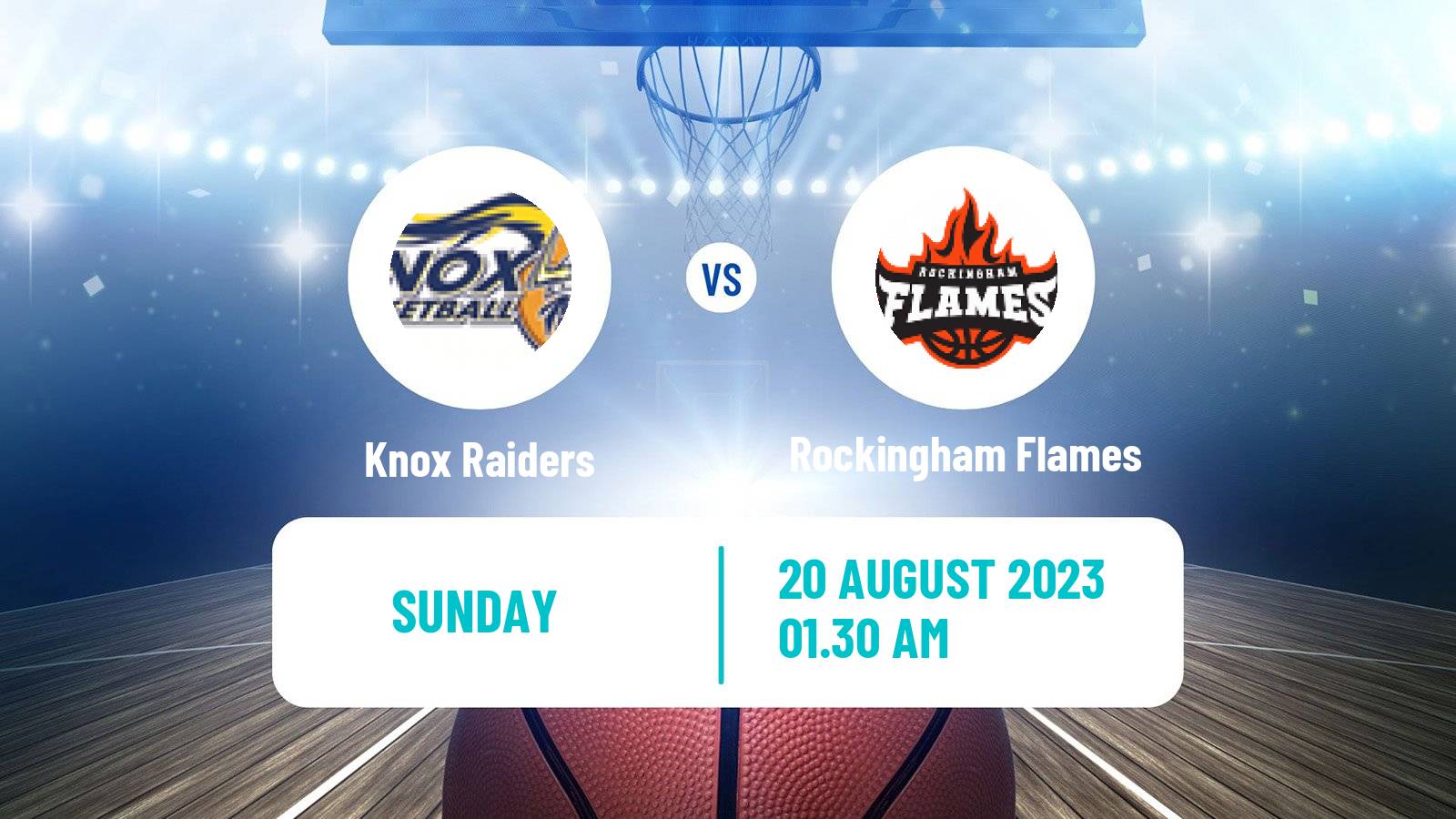 Basketball Australian NBL1 Knox Raiders - Rockingham Flames