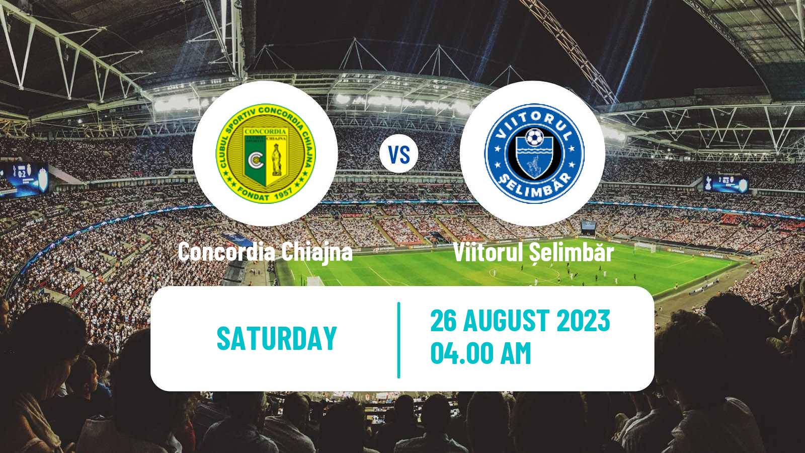 Soccer Romanian Division 2 Concordia Chiajna - Viitorul Șelimbăr