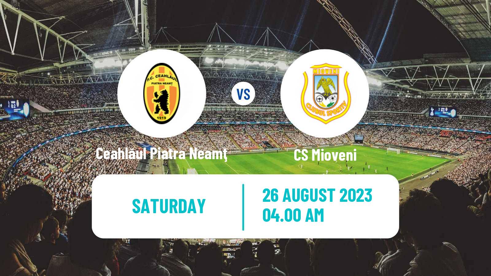Soccer Romanian Division 2 Ceahlăul Piatra Neamţ - Mioveni