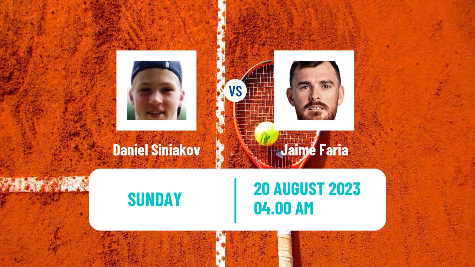 Tennis Prague 3 Challenger Men 2023 Daniel Siniakov - Jaime Faria
