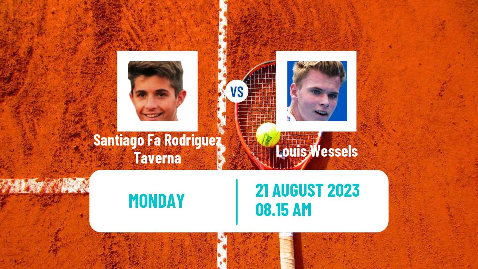 Tennis Augsburg Challenger Men Santiago Fa Rodriguez Taverna - Louis Wessels