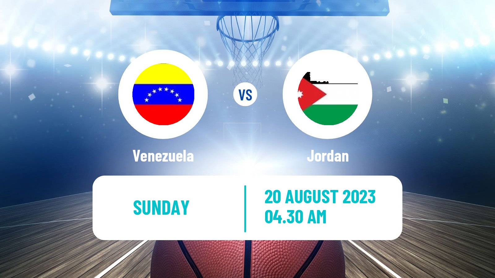 Basketball Friendly International Basketball Venezuela - Jordan