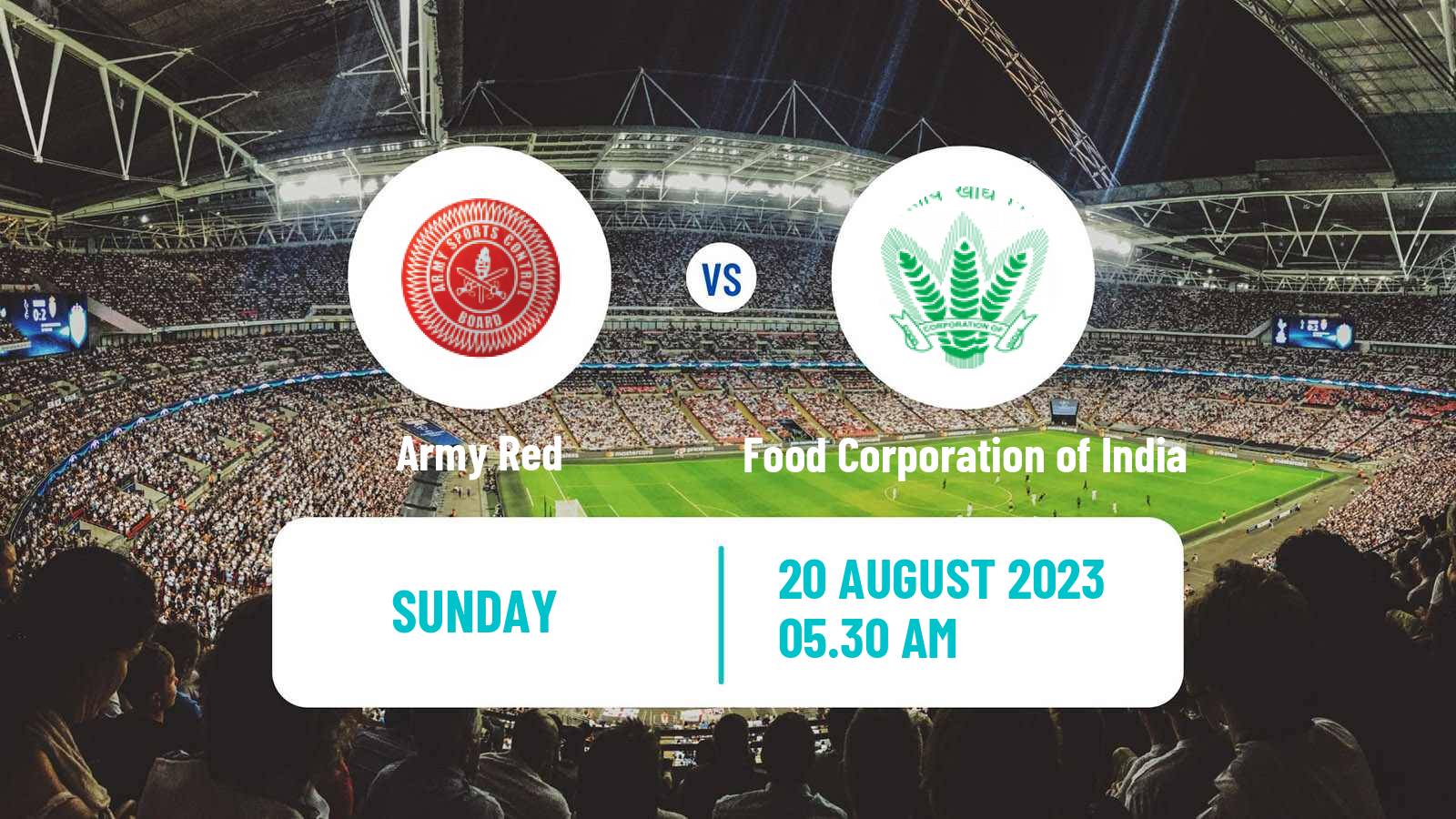 Soccer Calcutta Premier Division Army Red - Food Corporation of India
