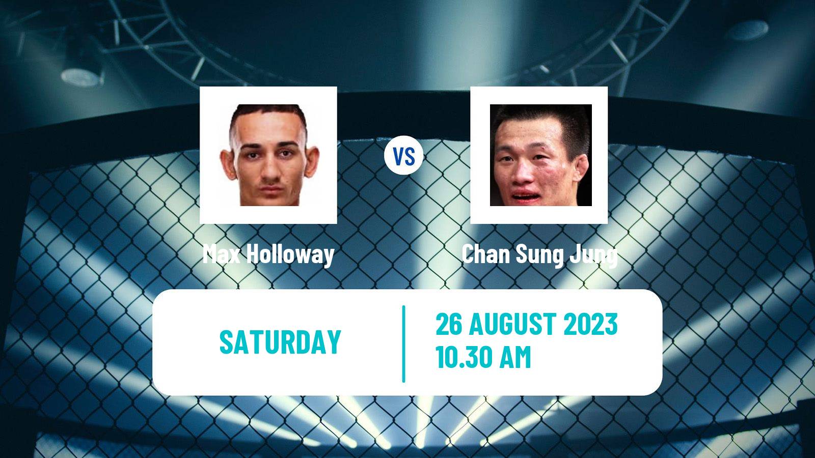 MMA Featherweight UFC Men Max Holloway - Chan Sung Jung