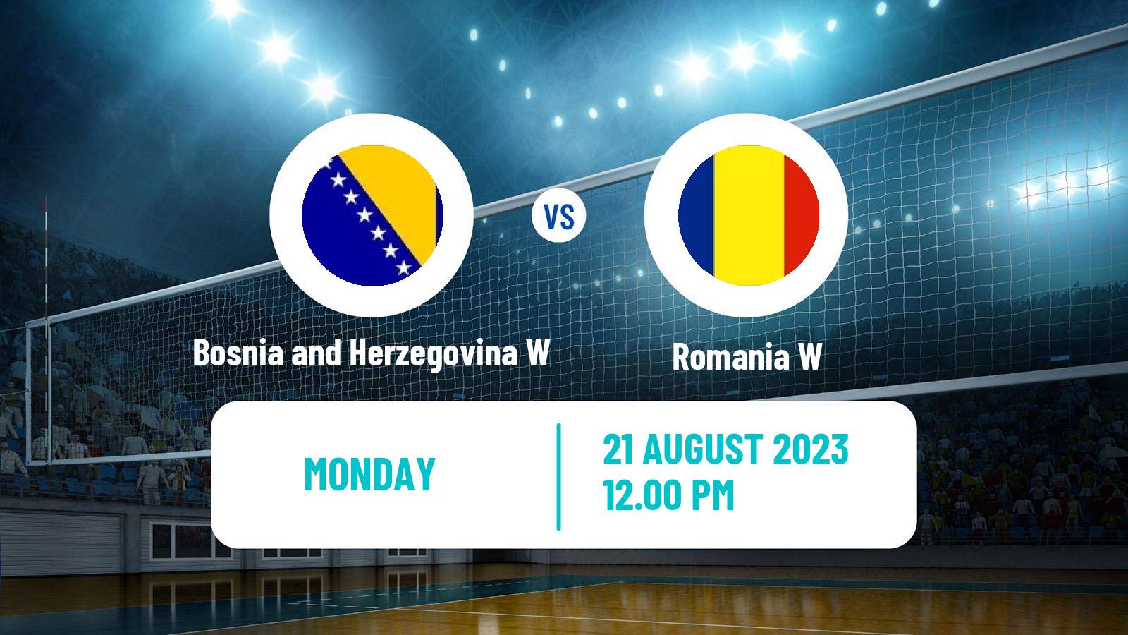 Volleyball European Championships Volleyball Women Bosnia and Herzegovina W - Romania W