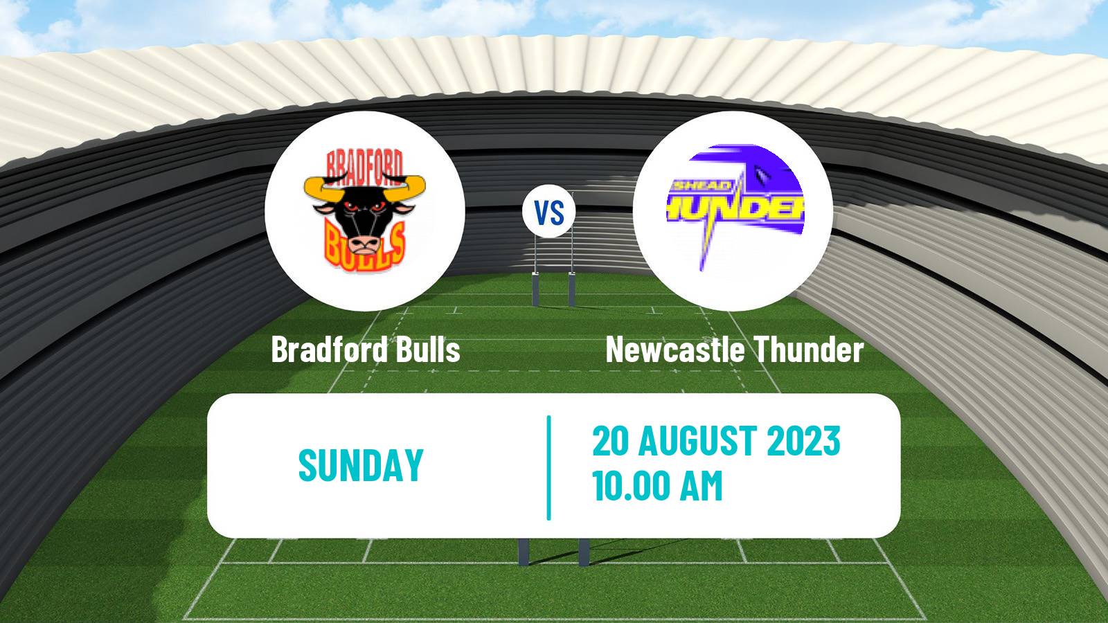 Rugby league English Championship Rugby League Bradford Bulls - Newcastle Thunder