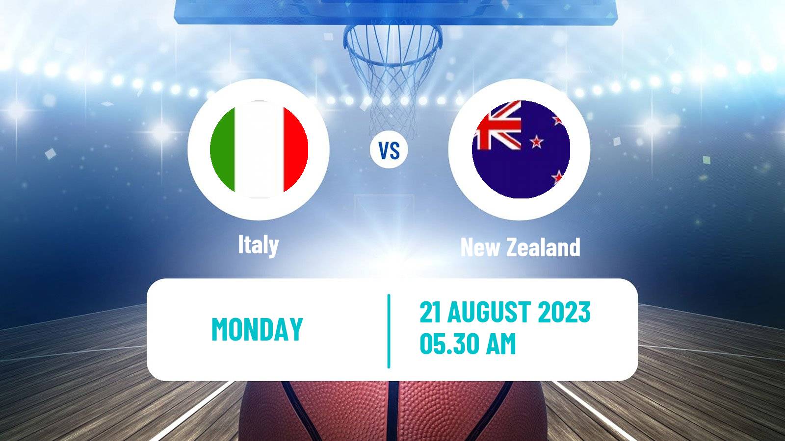 Basketball Friendly International Basketball Italy - New Zealand