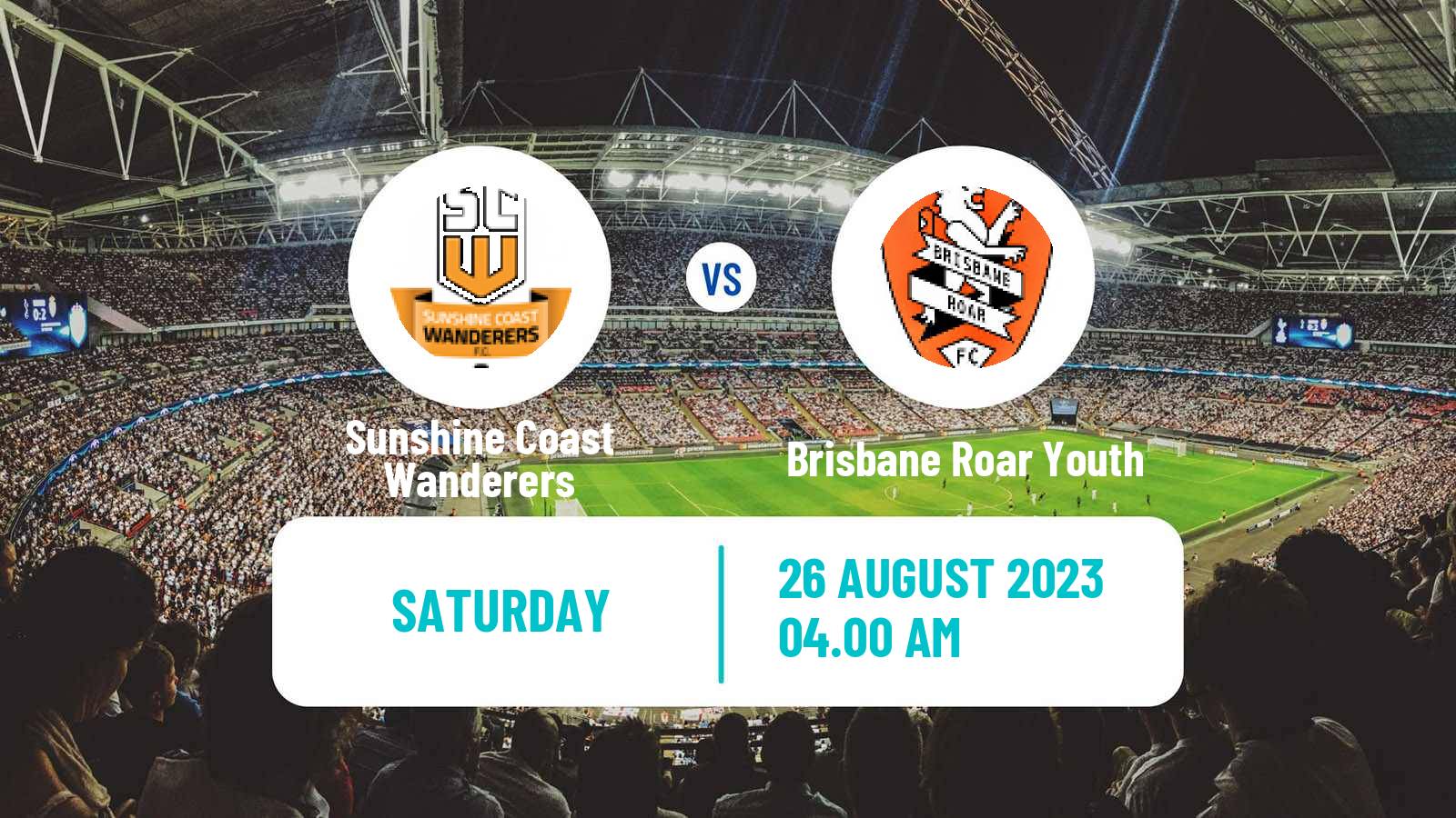 Soccer Australian NPL Queensland Sunshine Coast Wanderers - Brisbane Roar Youth