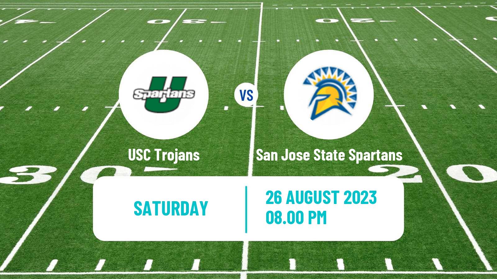 American football NCAA College Football USC Trojans - San Jose State Spartans