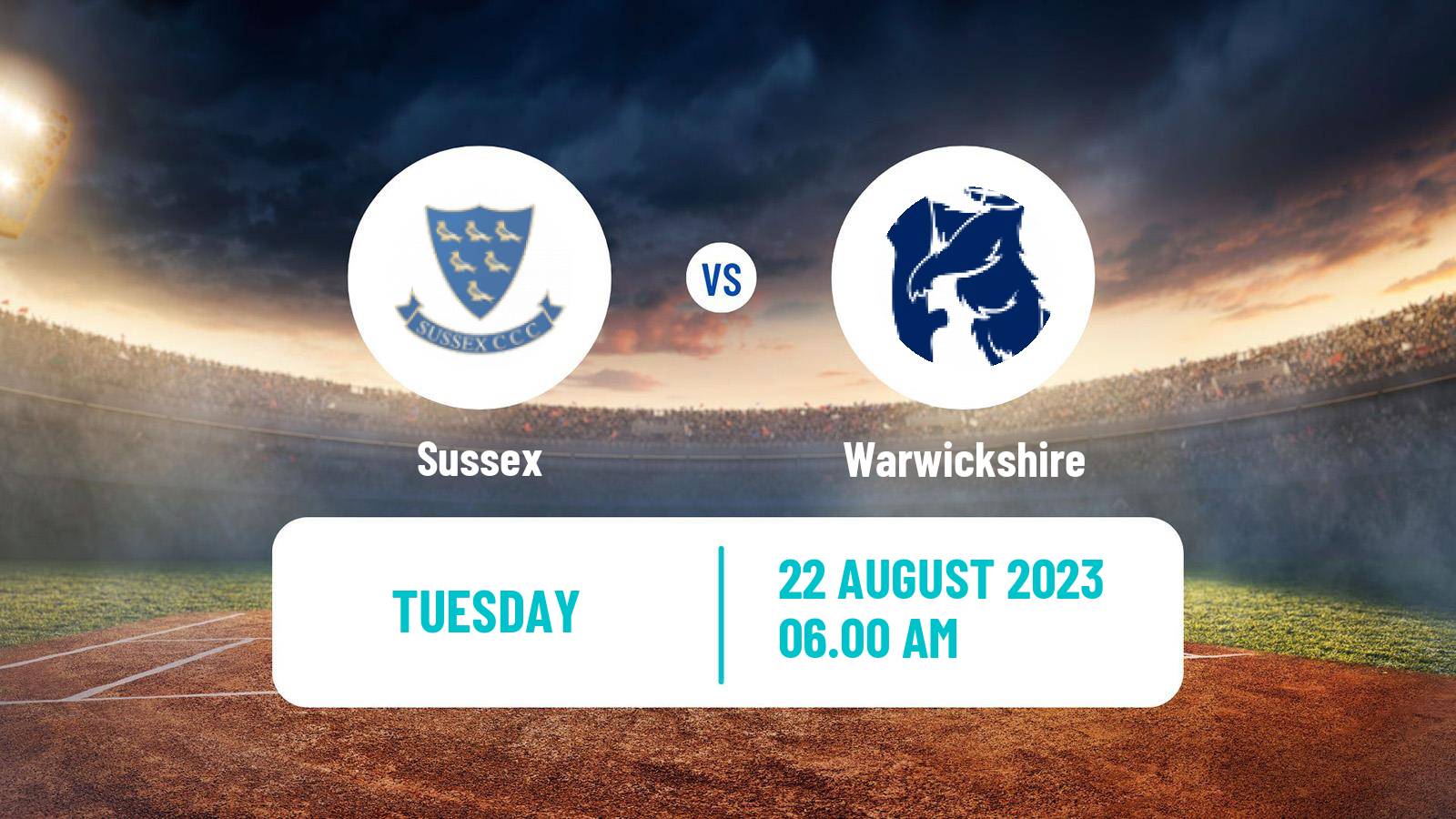 Cricket Royal London One-Day Cup Sussex - Warwickshire