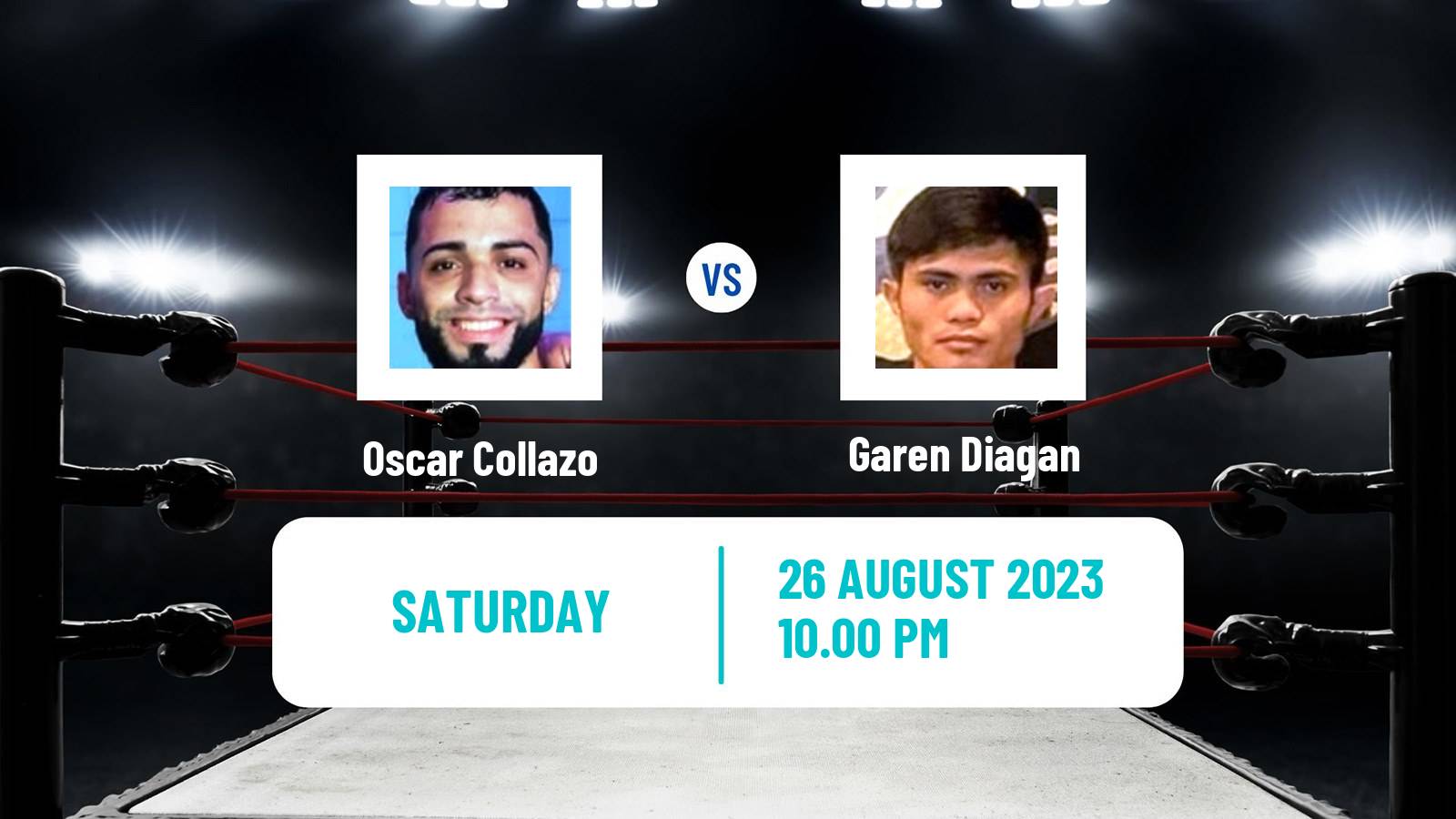 Boxing Minimum WBO Title Men Oscar Collazo - Garen Diagan