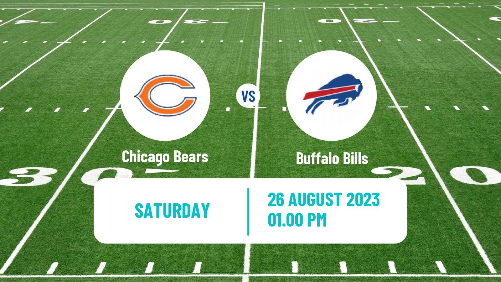American football NFL Chicago Bears - Buffalo Bills