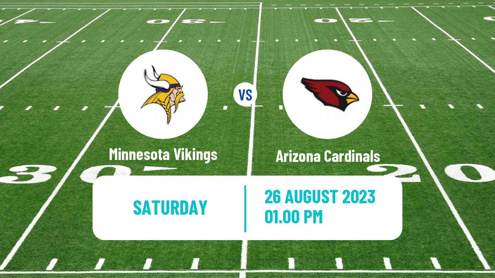 American football NFL Minnesota Vikings - Arizona Cardinals