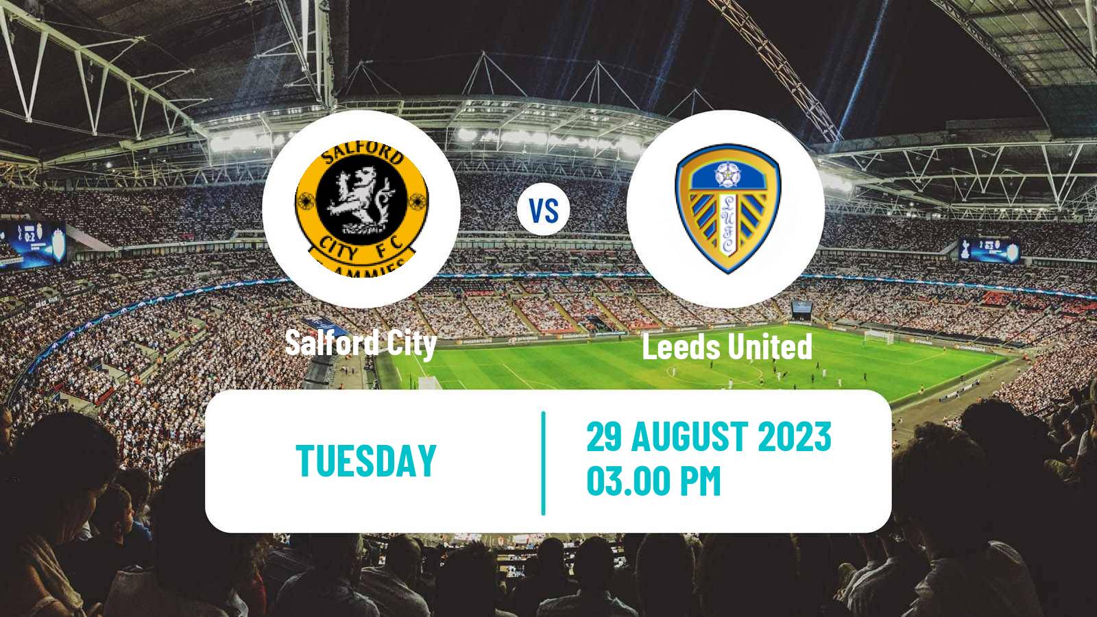 Soccer English League Cup Salford City - Leeds United