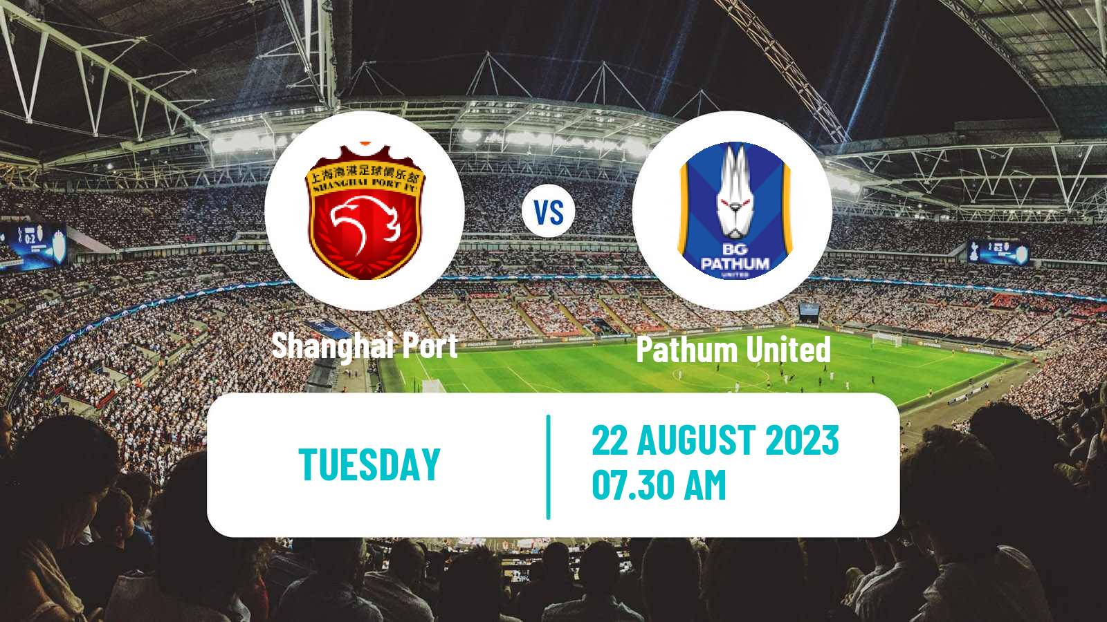 Soccer AFC Champions League Shanghai Port - Pathum United