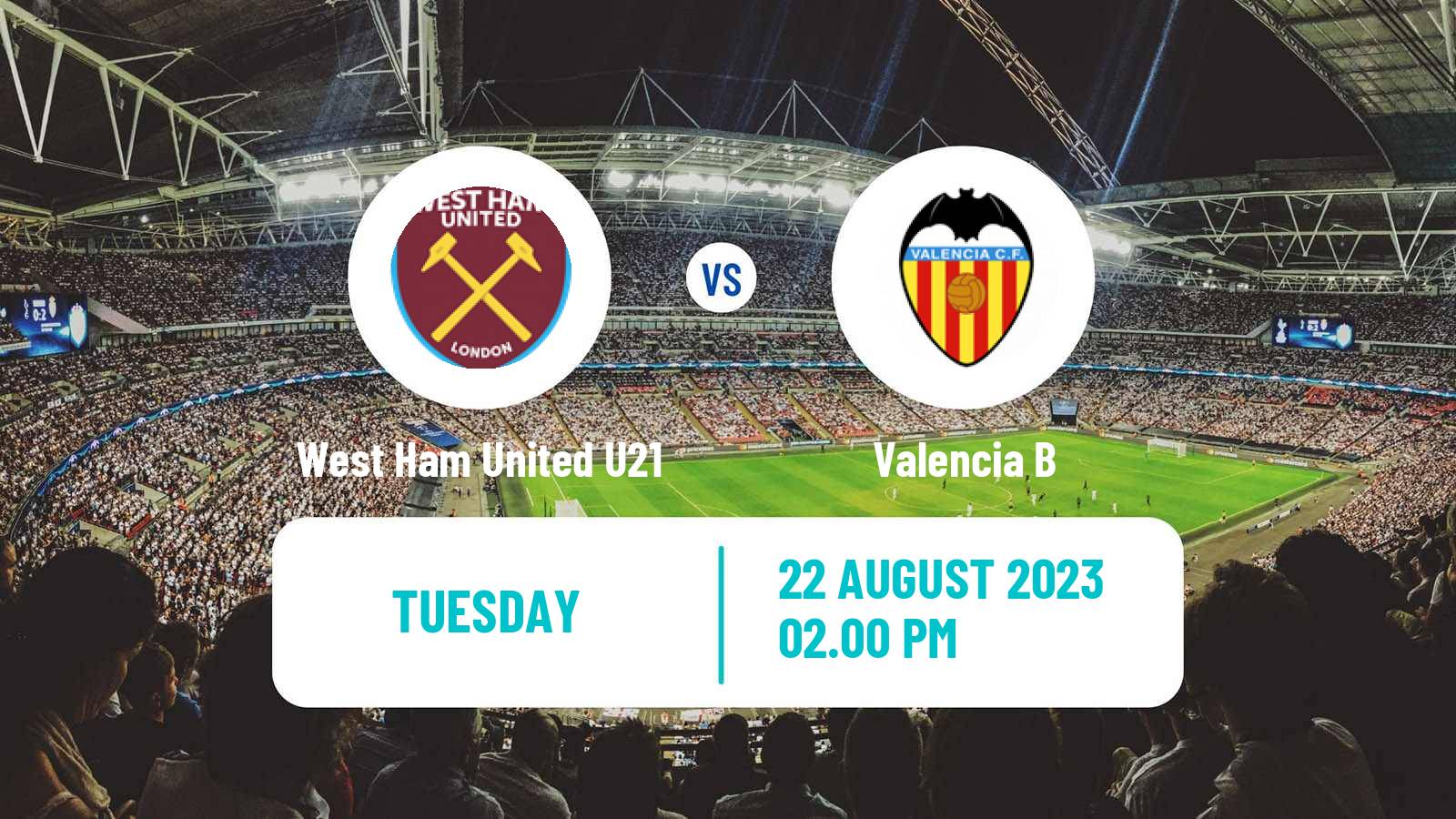 Soccer English Premier League International Cup West Ham United U21 - Valencia B