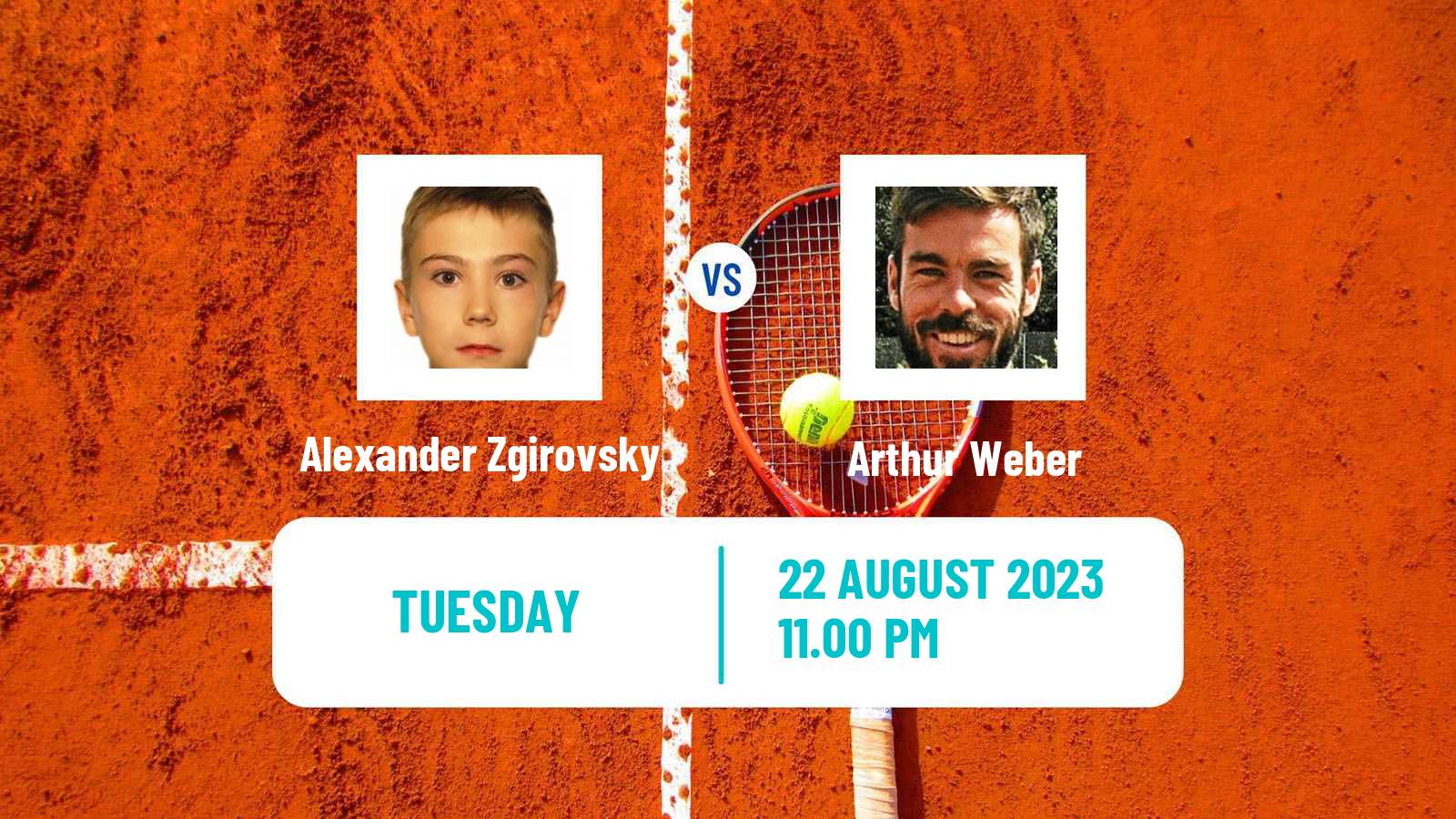 Tennis Zhuhai Challenger Men Alexander Zgirovsky - Arthur Weber