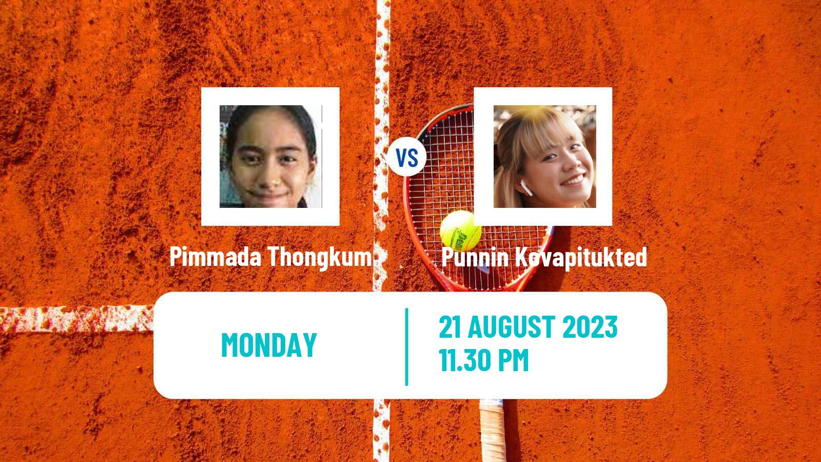 Tennis ITF W15 Nakhon Si Thammarat 5 Women Pimmada Thongkum - Punnin Kovapitukted