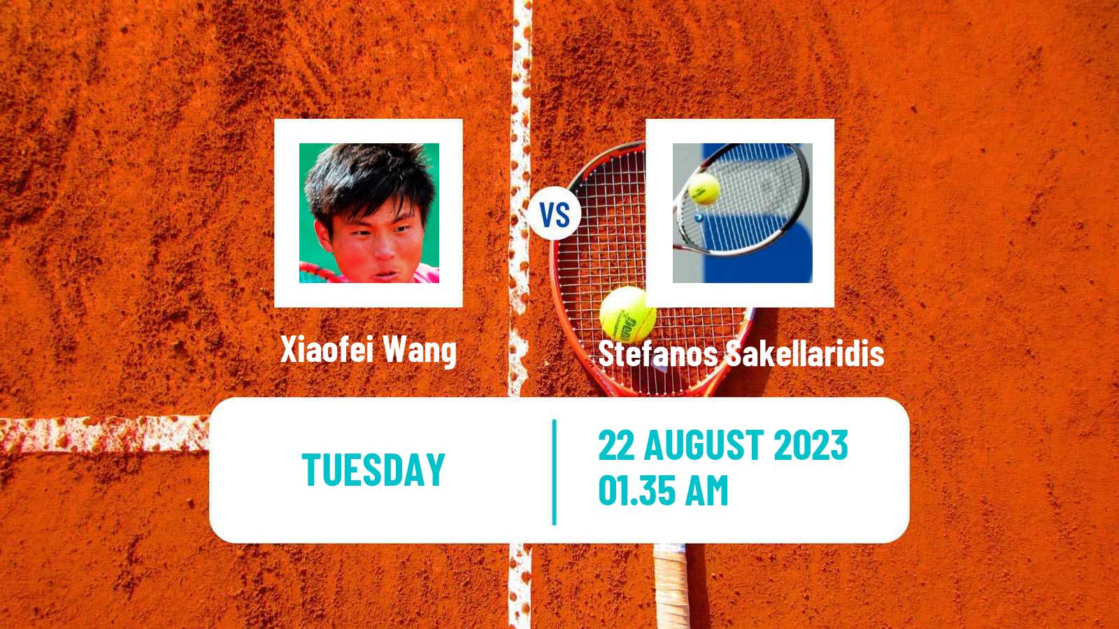 Tennis Zhuhai Challenger Men Xiaofei Wang - Stefanos Sakellaridis