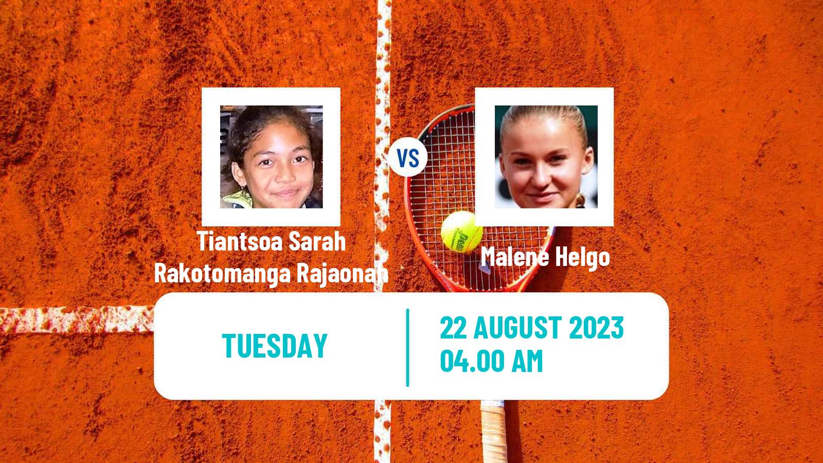 Tennis ITF W25 Malmo Women Tiantsoa Sarah Rakotomanga Rajaonah - Malene Helgo