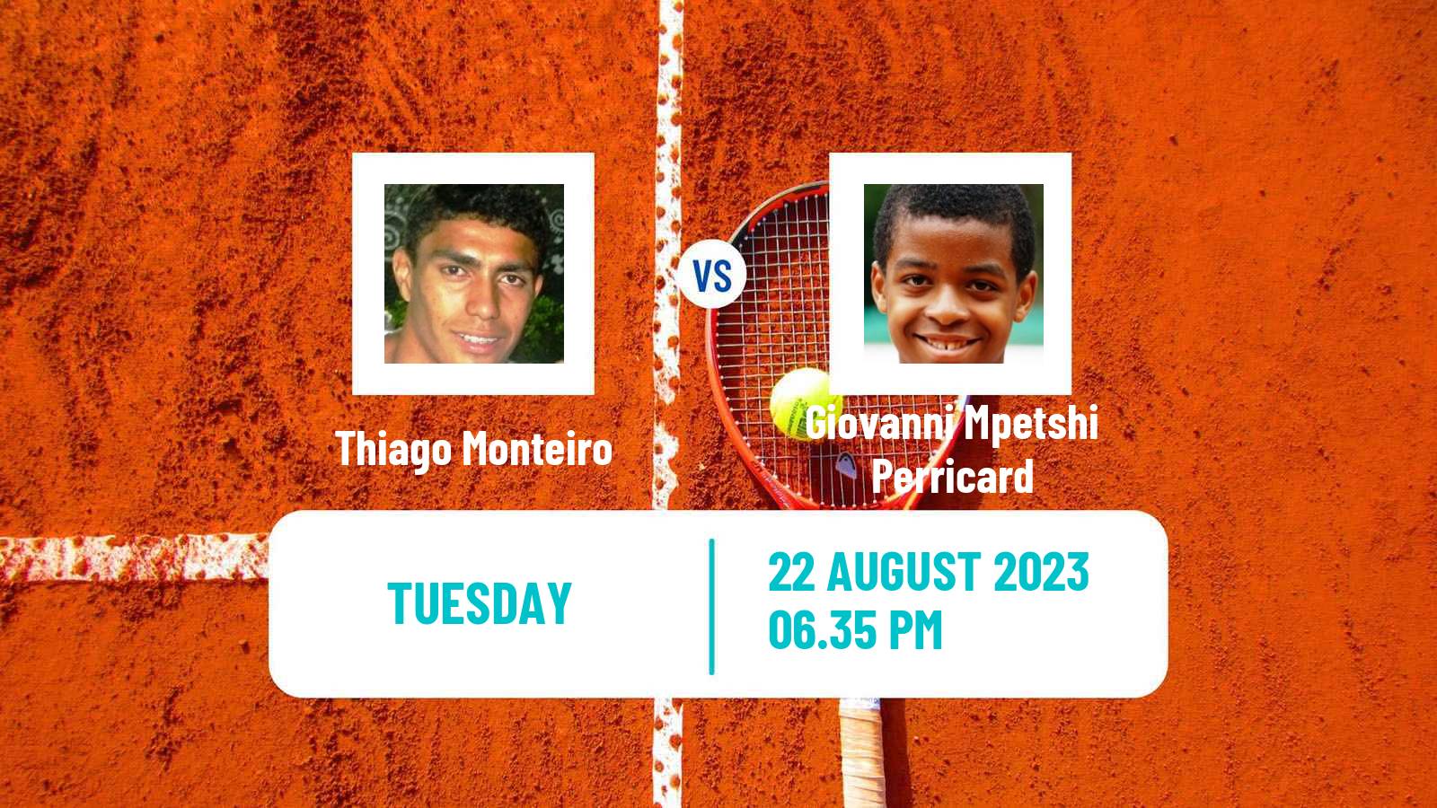 Tennis ATP US Open Thiago Monteiro - Giovanni Mpetshi Perricard