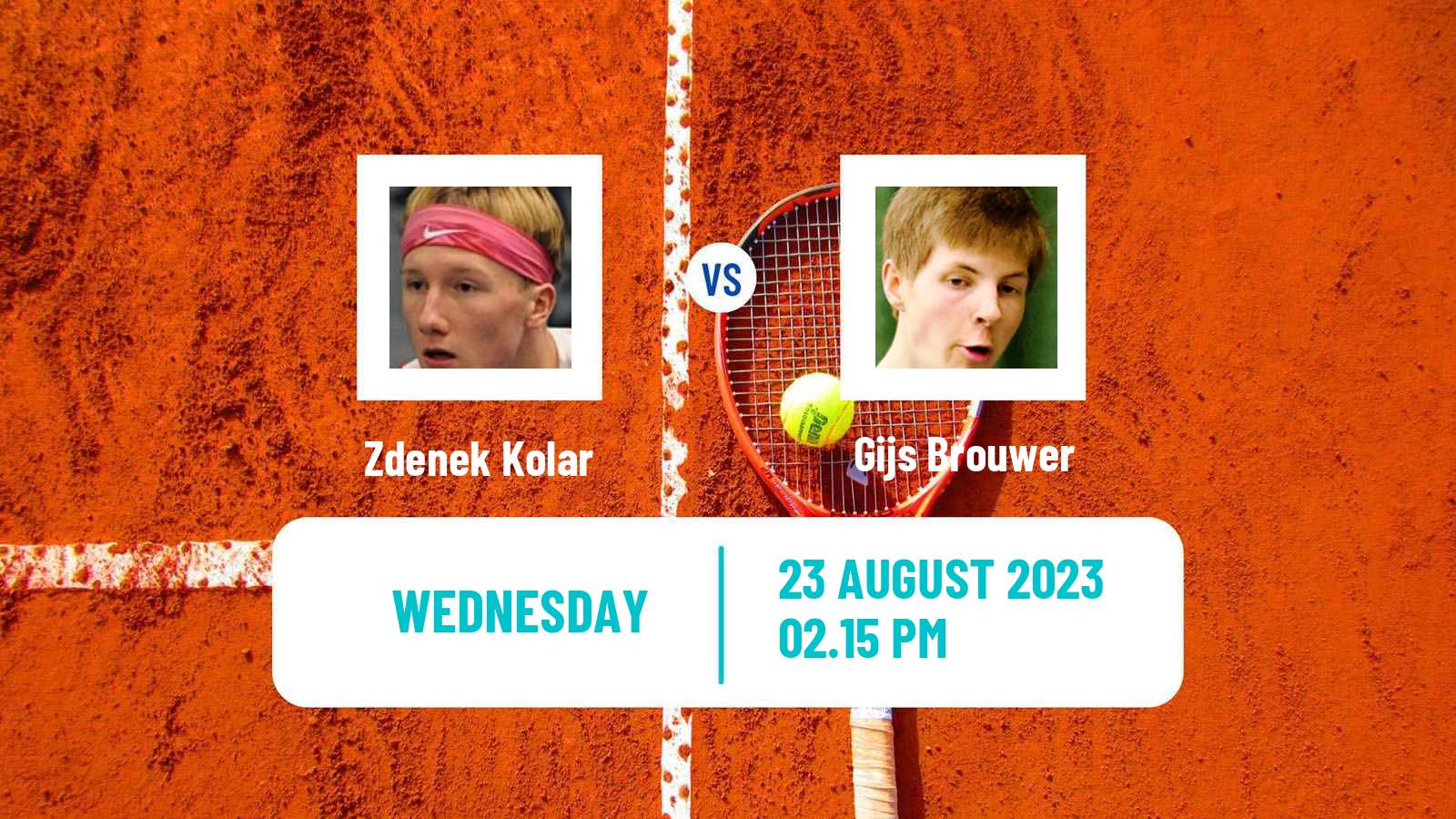 Tennis ATP US Open Zdenek Kolar - Gijs Brouwer