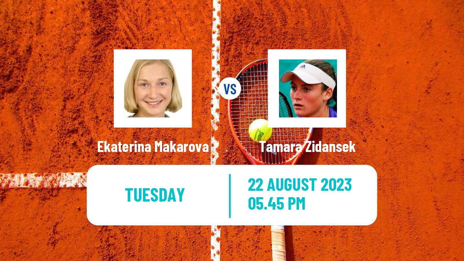 Tennis WTA US Open Ekaterina Makarova - Tamara Zidansek