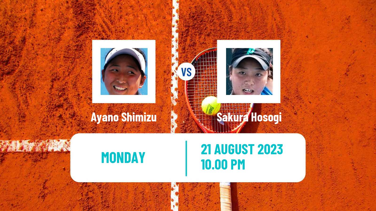 Tennis ITF W40 Hong Kong 2 Women 2023 Ayano Shimizu - Sakura Hosogi