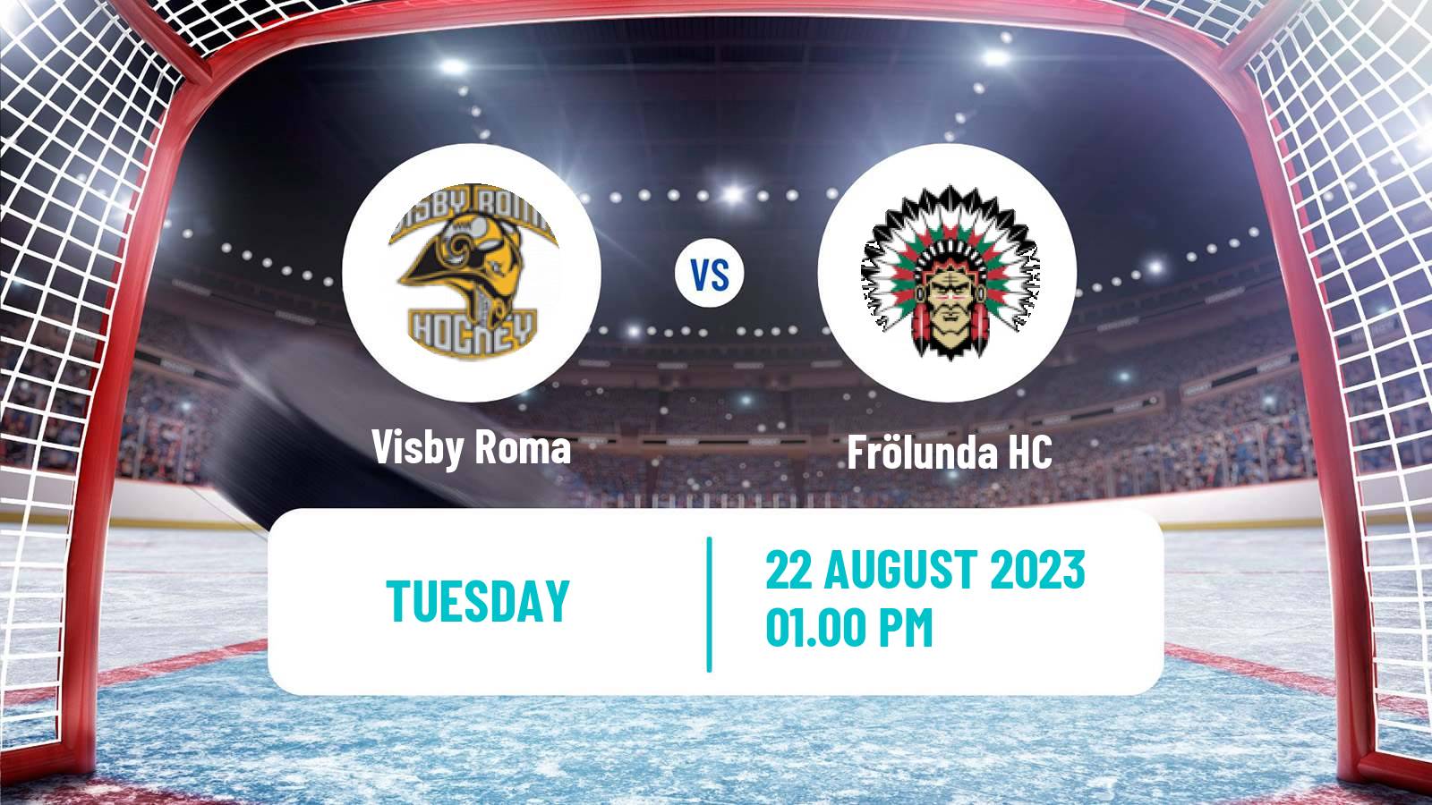 Hockey Club Friendly Ice Hockey Visby Roma - Frölunda