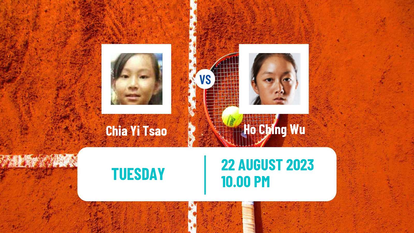 Tennis ITF W40 Hong Kong 2 Women Chia Yi Tsao - Ho Ching Wu