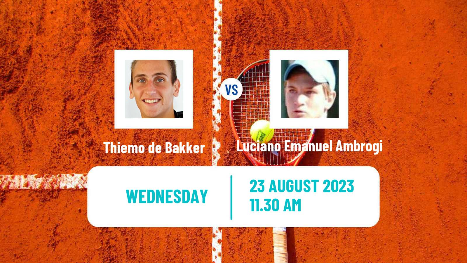 Tennis ITF M15 Huy Men Thiemo de Bakker - Luciano Emanuel Ambrogi