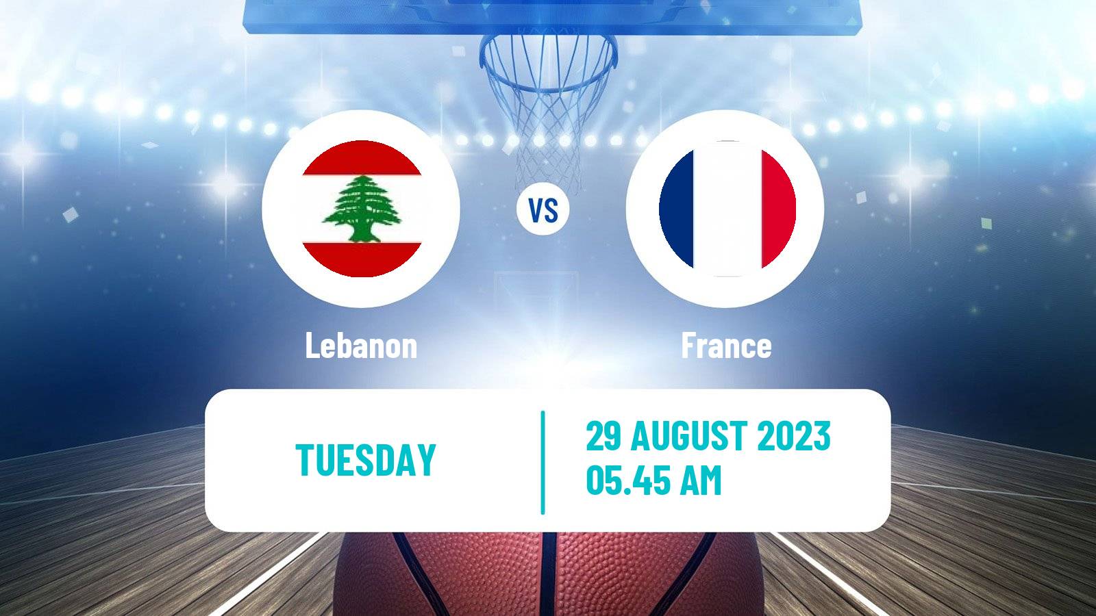 Basketball World Championship Basketball Lebanon - France