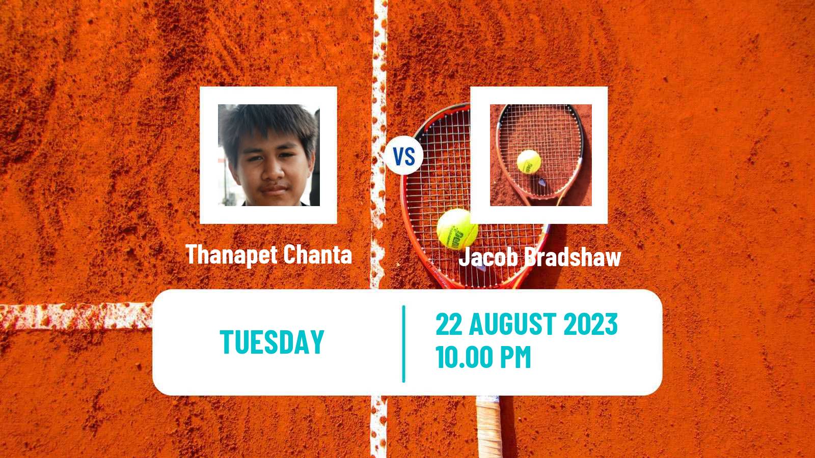 Tennis ITF M15 Nakhon Si Thammarat 6 Men Thanapet Chanta - Jacob Bradshaw