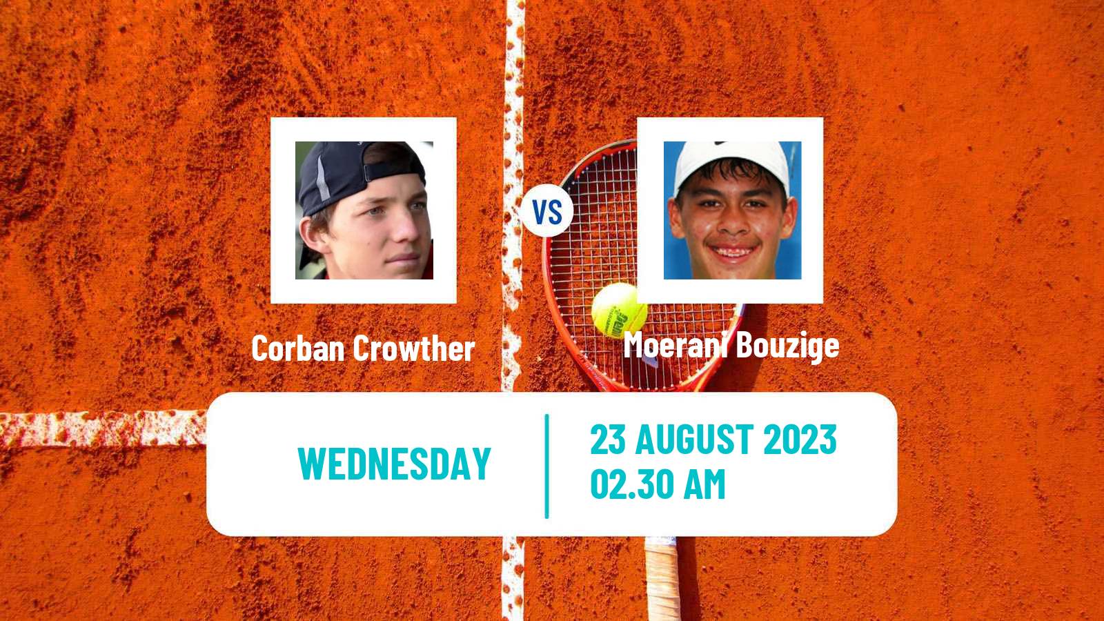 Tennis ITF M15 Nakhon Si Thammarat 6 Men Corban Crowther - Moerani Bouzige