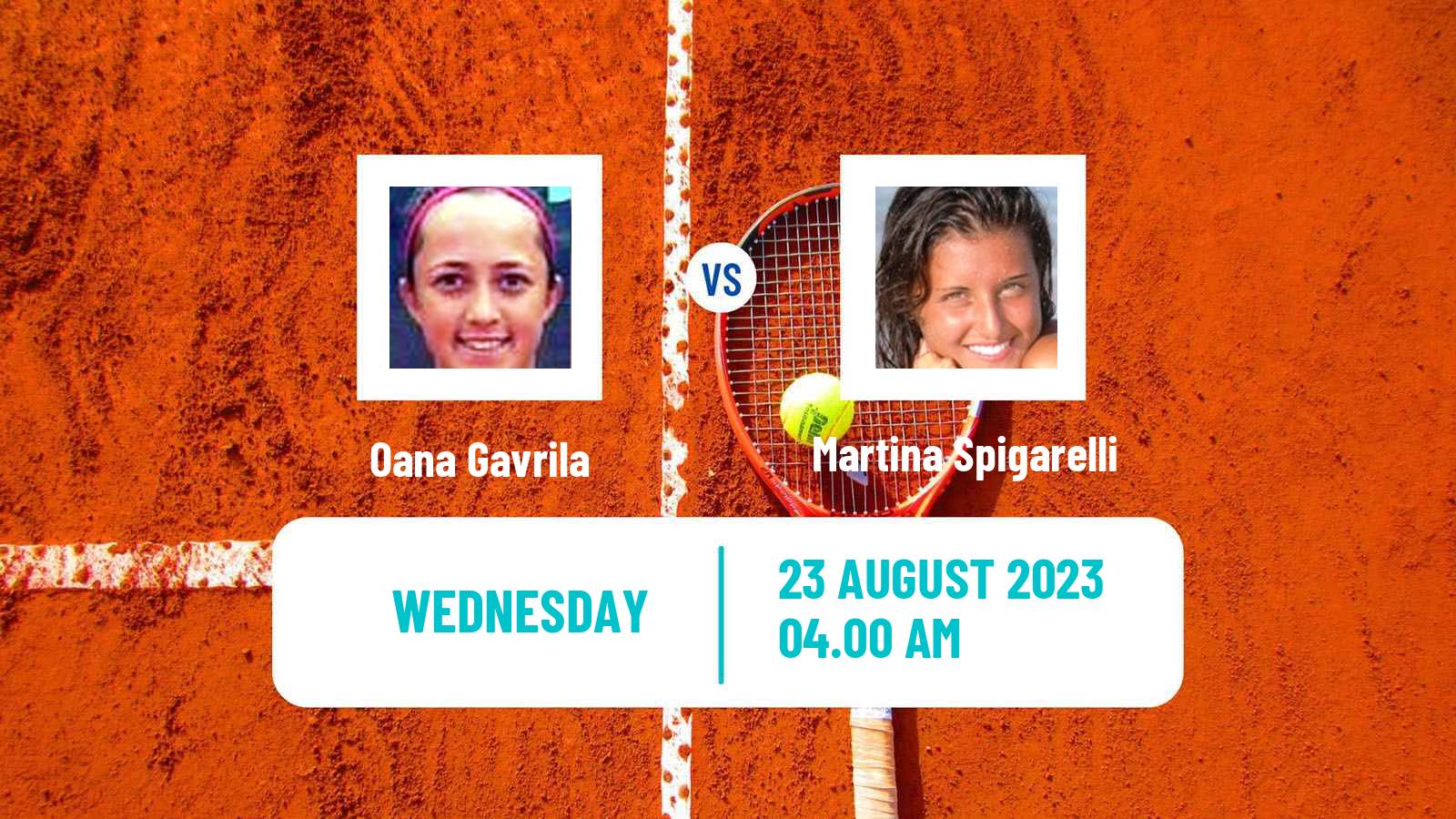 Tennis ITF W25 Bydgoszcz Women Oana Gavrila - Martina Spigarelli
