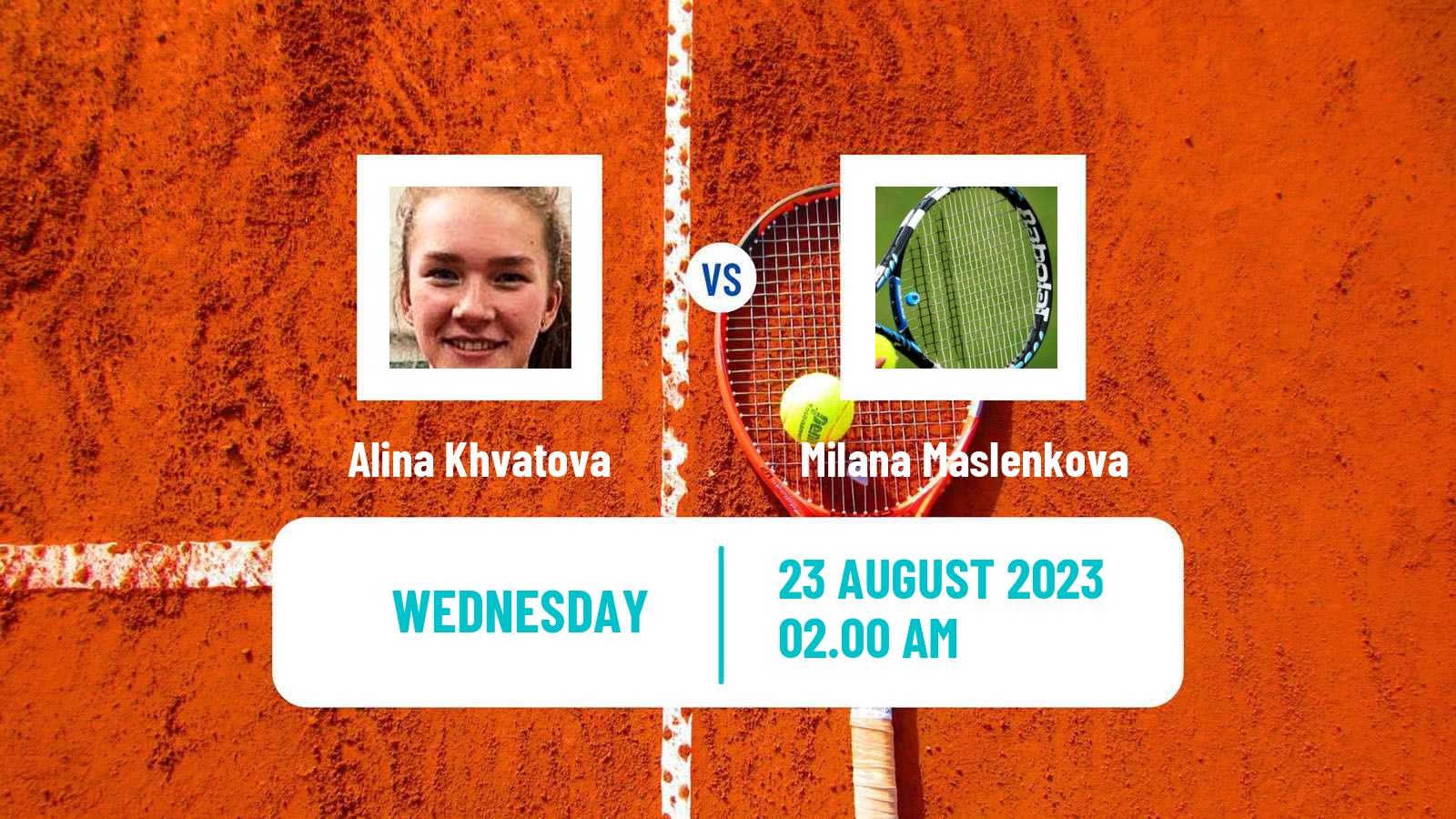 Tennis ITF W15 Baku Women Alina Khvatova - Milana Maslenkova