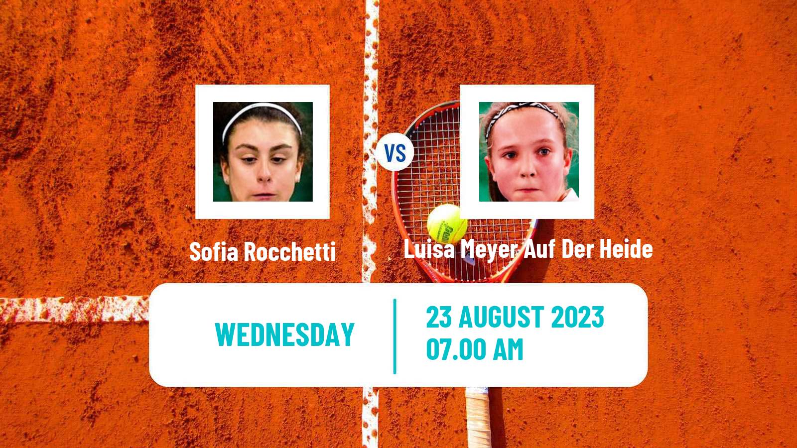 Tennis ITF W25 Braunschweig Women Sofia Rocchetti - Luisa Meyer Auf Der Heide