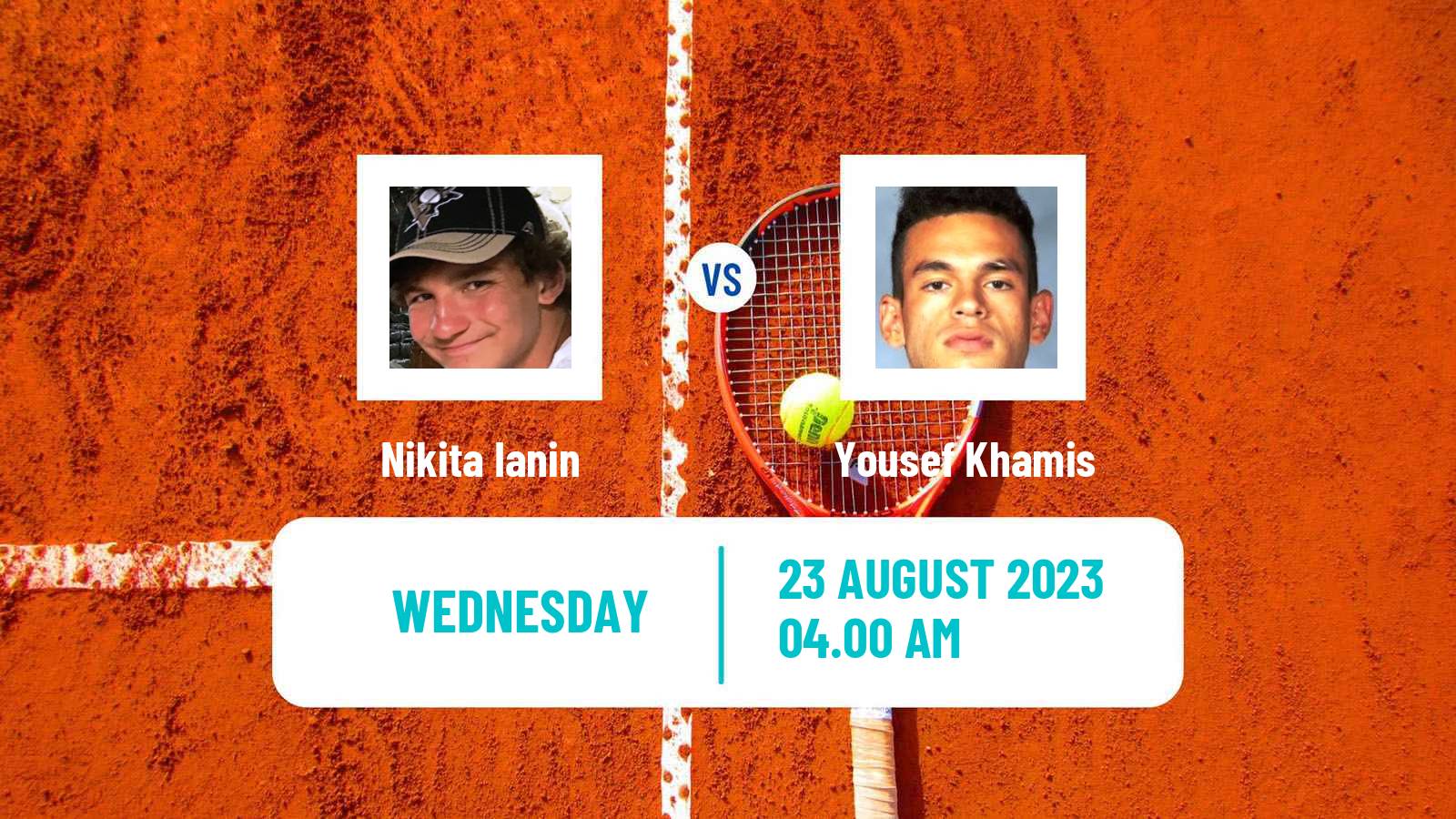 Tennis ITF M15 Monastir 34 Men Nikita Ianin - Yousef Khamis