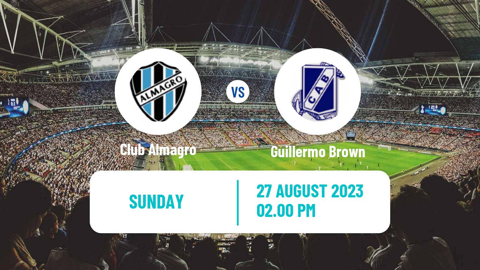 Soccer Argentinian Primera Nacional Club Almagro - Guillermo Brown