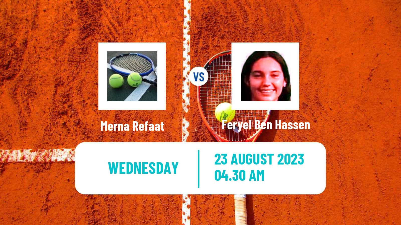 Tennis ITF W15 Monastir 29 Women Merna Refaat - Feryel Ben Hassen