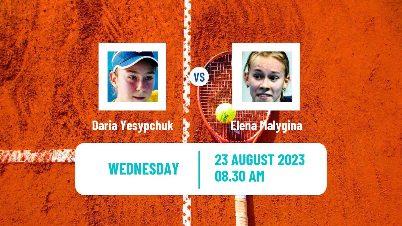 Tennis ITF W25 Malmo Women Daria Yesypchuk - Elena Malygina