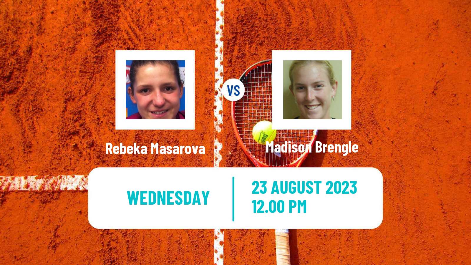 Tennis Chicago Challenger Women Rebeka Masarova - Madison Brengle