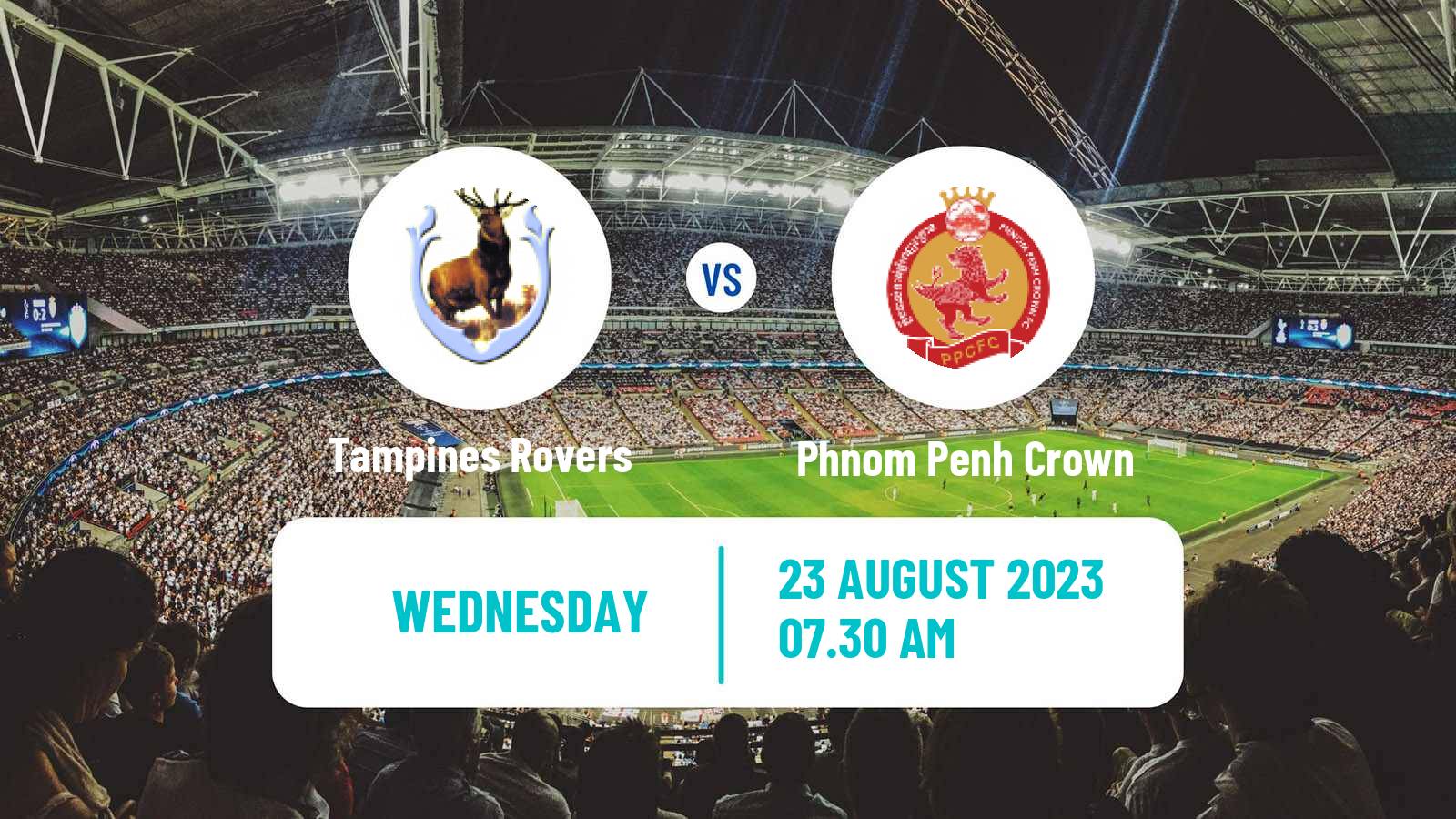 Soccer AFC Cup Tampines Rovers - Phnom Penh Crown