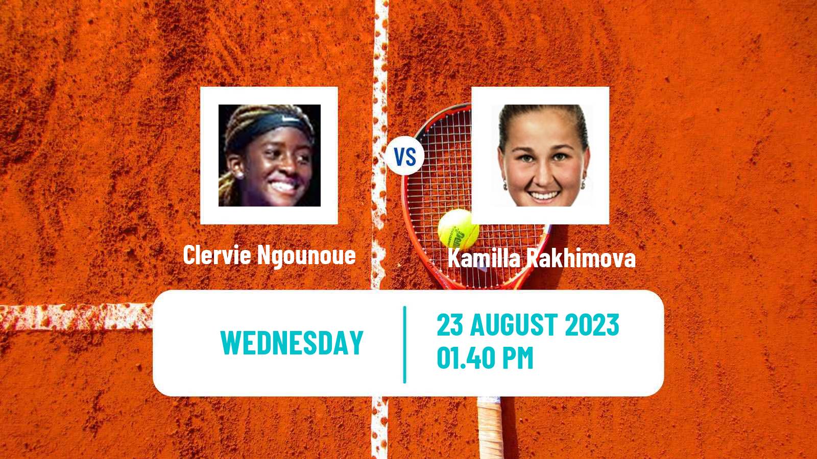 Tennis Chicago Challenger Women Clervie Ngounoue - Kamilla Rakhimova